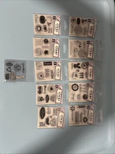 Lot Of 10 Studio G New Clear Assorted Mini Stamp Sets