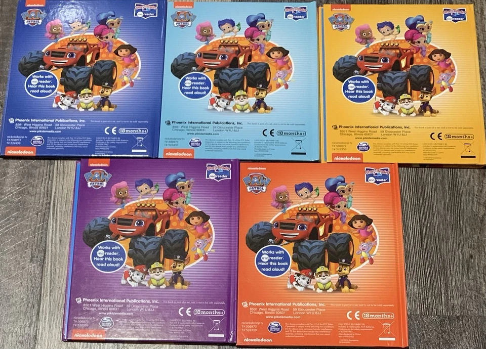 Lot Of 5: 1st HC Ed. Nickelodeon Story Reader MeReader PAW Patrol Set 2017 GOOD! - Image 2 of 3