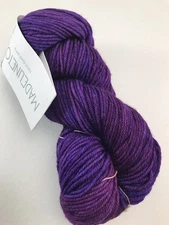 3 Skeins Madelinetosh Vintage Magenta Hand Dyed Superwash Verigated Yarn Merino