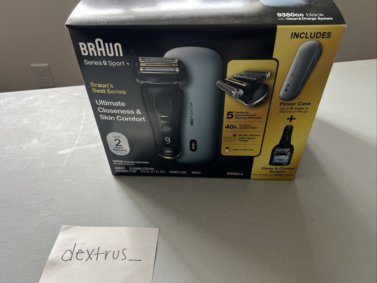 BRAUN Series 9 Sport Electric Shaver Wet & Dry Clean Charge System