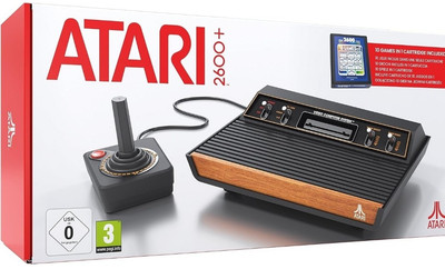 Atari 2600 Plus Konsole Joystick und 10 Spiele in 1 Cartridge enthalten. Versiegelt  