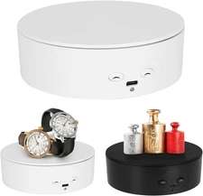 Motorized Rotating Display Stand, 5In/11Lbs Load, 360° Rotating Platform for Jew