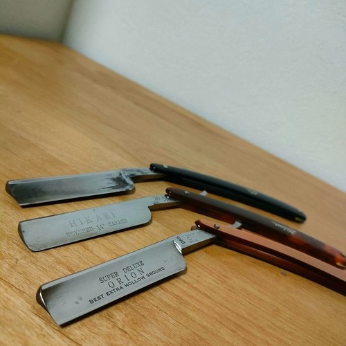 Razor set Kikuboshi Hikari Hitachi Forging CAPE ORION FIVE STAR Used - Picture 4 of 8