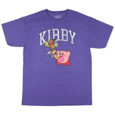Kirby T-Shirt Snack Time Distressed Character Print Design Tee