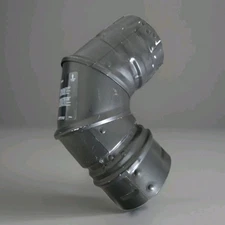 M G Duravent 3PVL-E90B 3" Double Wall Pellet Vent Type L 90 Elbow Pipe