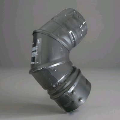 M G Duravent 3PVL-E90B 3'' Double Wall Pellet Vent Type L 90 Elbow Pipe