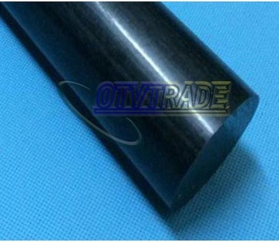 ONE   Polyamide PA Plastic Round Rod Stick Black 22mm x 250mm *rr