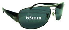 SFx Replacement Sunglass Lenses fits Ray-Ban RB3357 - 63mm Wide
