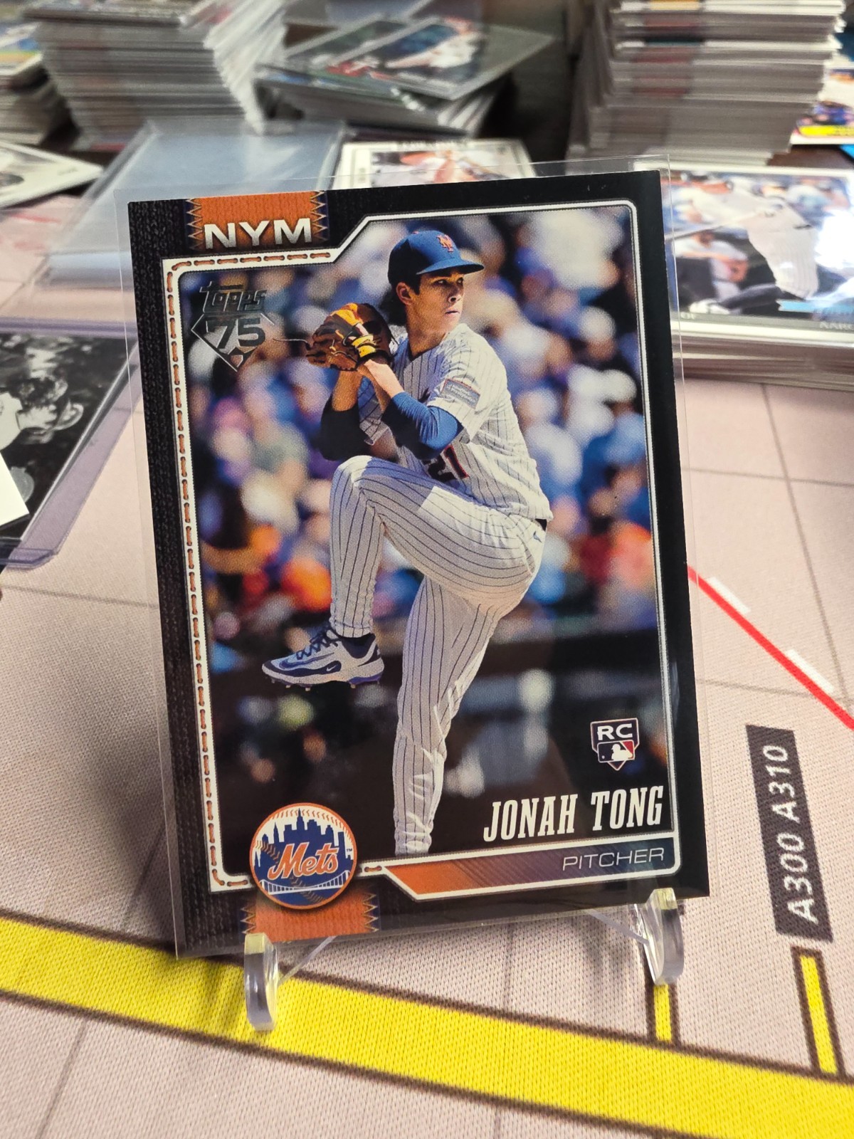 2026 Topps Series 1 Baseball Jonah Tong (RC) #4 Black Border /75