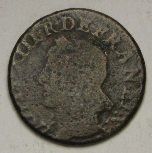 FRANCE Double Tournois 1643 - Copper - Louis XIII. - VF - 93 * - Picture 2 of 2