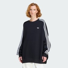adidas women 3 STRIPES OVERSIZED ADILENIUM CREW Sweater