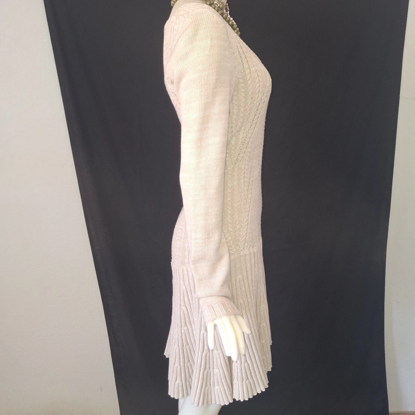 UNDERCOVER Abito Victorias Secret Pointelle in maglia color crema taglia M Medium