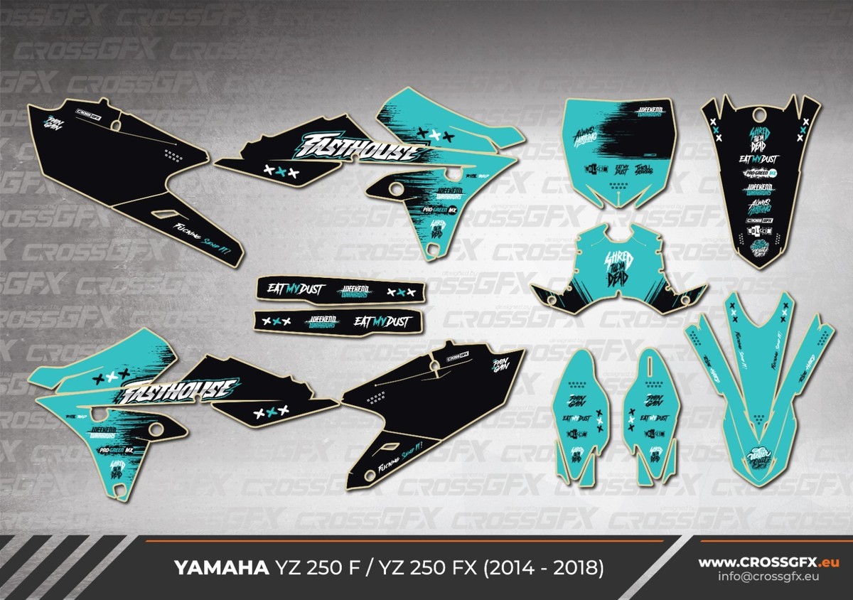 2014 2015 2016 2017 2018 YZ 250F Graphics for YAMAHA YZ250F 250FX