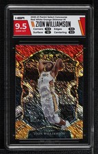 2020 Select Red White Orange Shimmer Prizm Zion Williamson HGA 9.5 GEM MINT 04dh