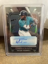 2021 Panini Chronicles #O-TT Taylor Trammell Obsidian Autographs