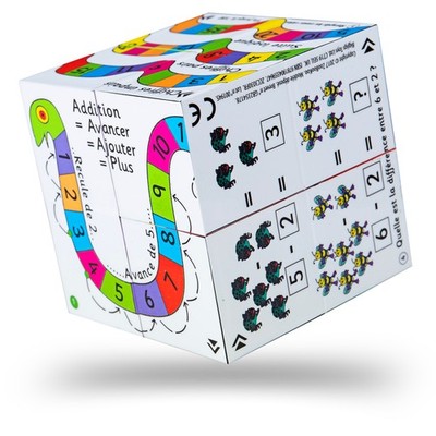 ZooBooKoo French Addition and Subtraction Cubebook - Fold-Out Cube
