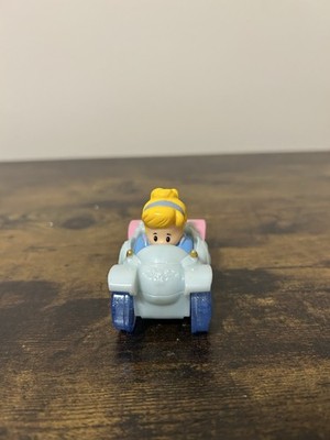 Fisher Price Little People Wheelie Cinderella Princess Car with Blue Wheels