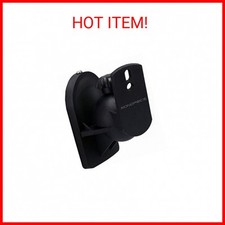Monoprice Low Profile 7.5 lb. Capacity Speaker Wall Mount Brackets Pair Black