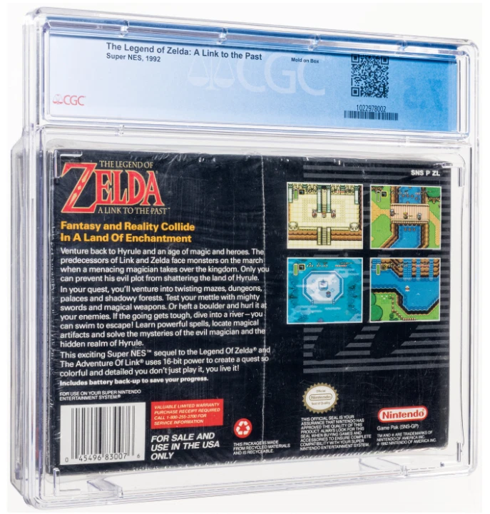 The Legend of Zelda: A Link to the Past - CGC 7.5 A Sealed, SNES Nintendo 1992 - Image 2 of 2