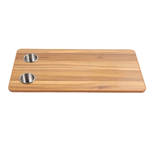 RV Table Top With 2 Cup Holders Boat Table Top Panel Rounded Corners Rectangular - Picture 5 of 24