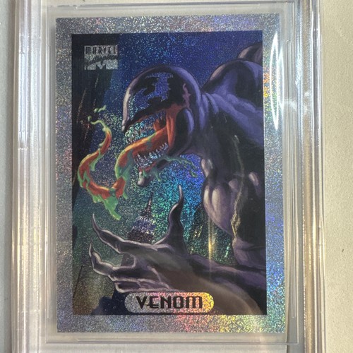 VENOM 1994 Marvel Masterpieces ARGENTO HOLOFOIL #9 BGS Gemma Mint 9,5 Beckett - Foto 3 di 9