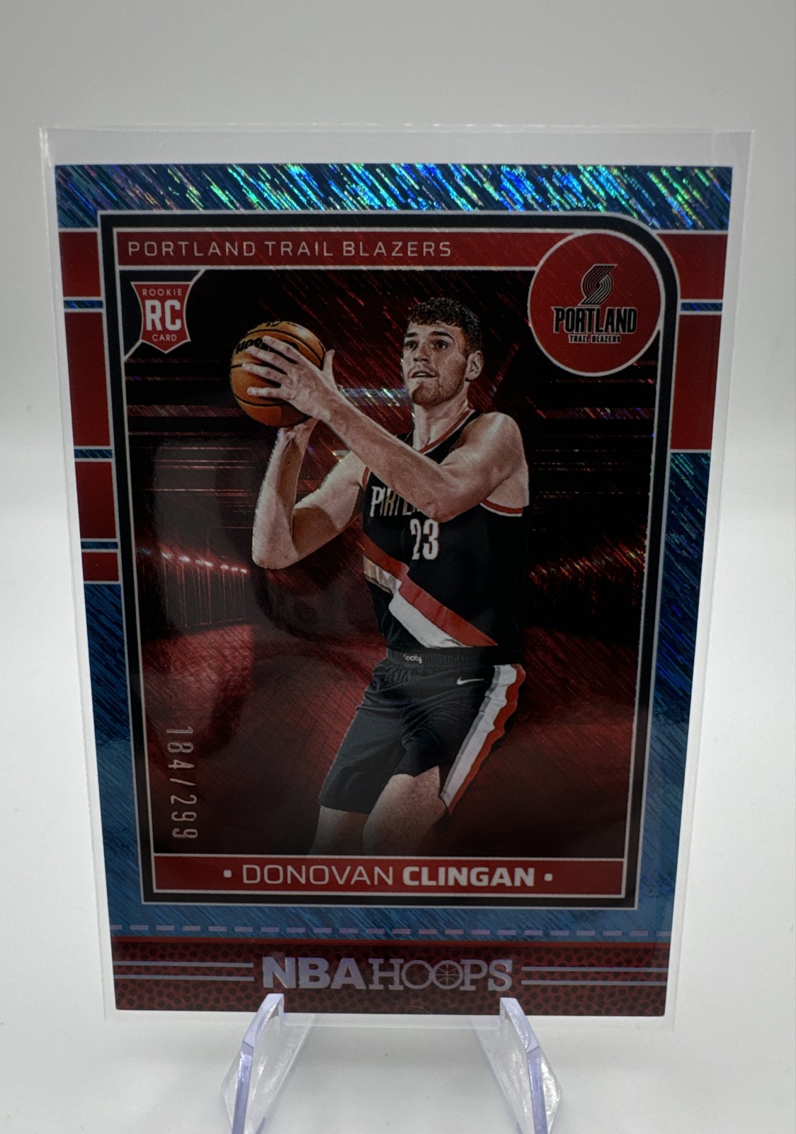 2024-25 Panini Nba Hoops - Rookies Donovan Clingan #237 Storm /299 (RC)