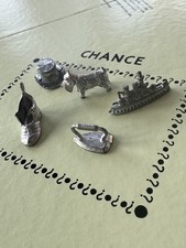 5 x Vintage Monopoly GAME PIECES BOARD FIGURES Parker’s Board Game Spares X 150