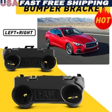 2014-2022 fit INFINITI Q50 FRONT LEFT RIGHT & SIDE BUMPER COVER BRACKET PAIR