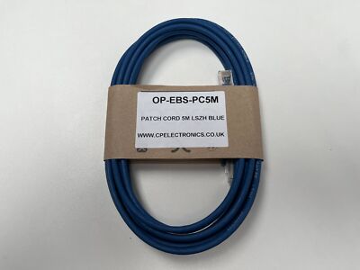 Excel Cat 5e U/UTP Blade Booted Patch Lead LSOH 5m - Blau