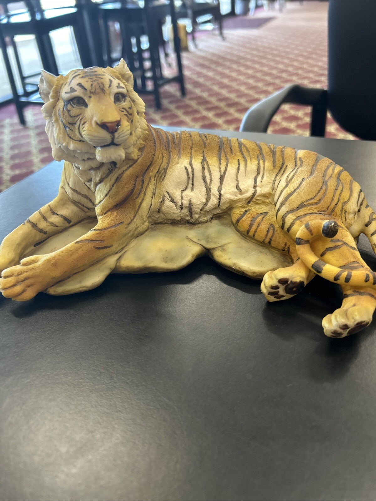 Vintage Stone Critters Laying Tiger SC-048 Collectible Animal Figure Made in USA