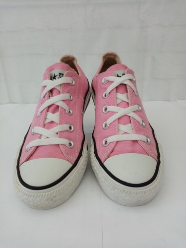Scarpe da ginnastica donna Converse All Star taglia 4 rosa bianco sneakers lo top stringate - Foto 7 di 19