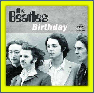 The Beatles- Birthday Taxman - Pic Sleeve #2 - NO RECORD | eBay
