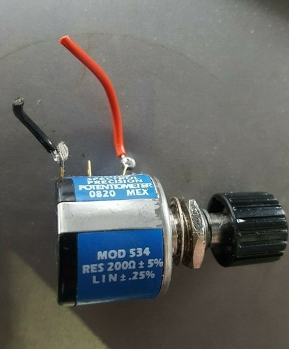 VISHAY SPECTROL PRECISION MOD534 RES 200 +5% Potentiometer (IN8S2B1) - Picture 2 of 2