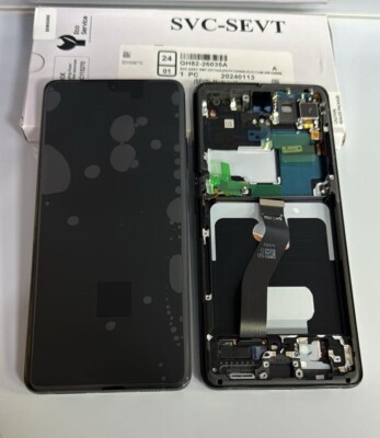 Samsung Galaxy S21 Ultra SM-G998B OLED LCD Display Touchscreen Digitizer Schwarz