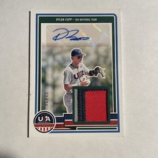 2023 Panini Stars & Stripes Baseball Dylan Cupp Patch Auto 3 Color /25