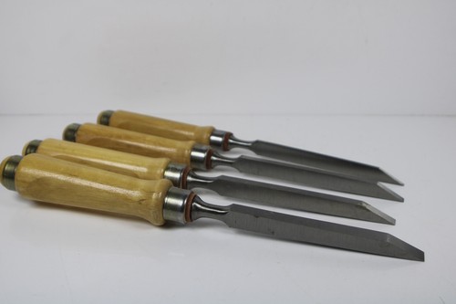 Cinceles para carpintería Spannage Ulmia con hoja de Alemania #DR16 NUEVO (4 piezas) - Imagen 3 de 5