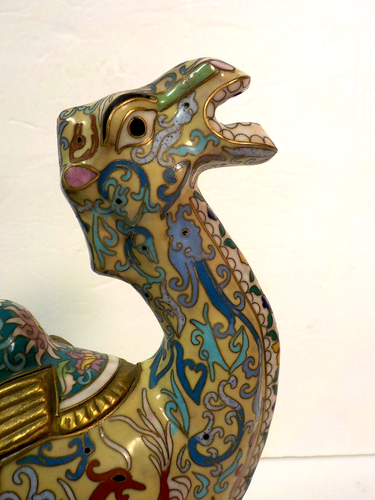 19th C. Chinese Cloisonne 10" Camel Figure / Sculpture - Picture 7 of 14