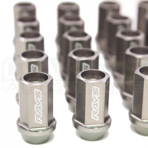 Rays Dura-Nut L42 Straight Type Lugs (12x1.5mm, 16 Lugs + 4 Locks, Gunmetallic) - Picture 3 of 6