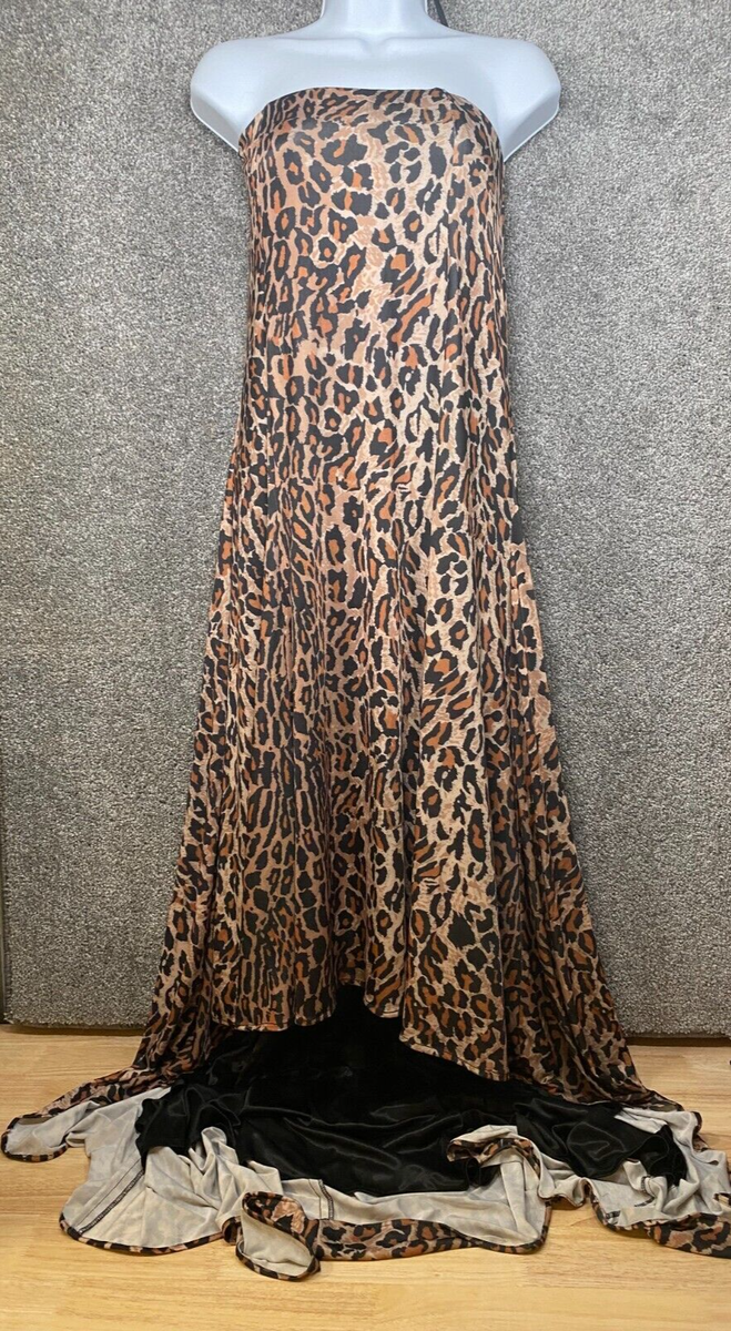 knee length dresses for ladies LEOPARD PRINT MAXI DRESS main image 0