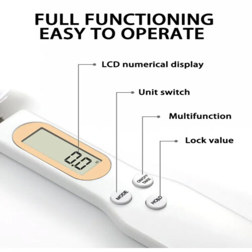 Weighing Measuring LCD Digital Spoon Scale Home Kitchen Tool Coffee Food Flour - Picture 3 of 22