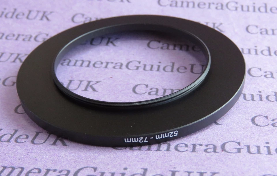 52mm to 72mm 52-72 Stepping Step Up Filter Ring Adapter - Image 2 of 3
