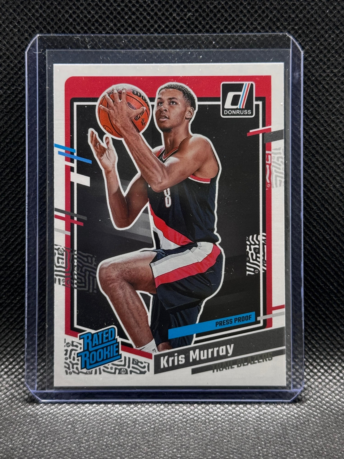 Kris Murray 2023-24 Donruss #203 Silver Press Proof Rookie Trail Blazers