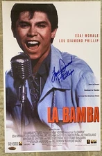 Lou Diamond Phillips Signed La Bamba 11x17 Movie Poster Cert HOLO Ritchie Valens