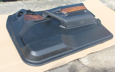 GENUINE BMW E34 BLACK LEATHER FRONT RIGHT DOOR PANEL LINING WITH
