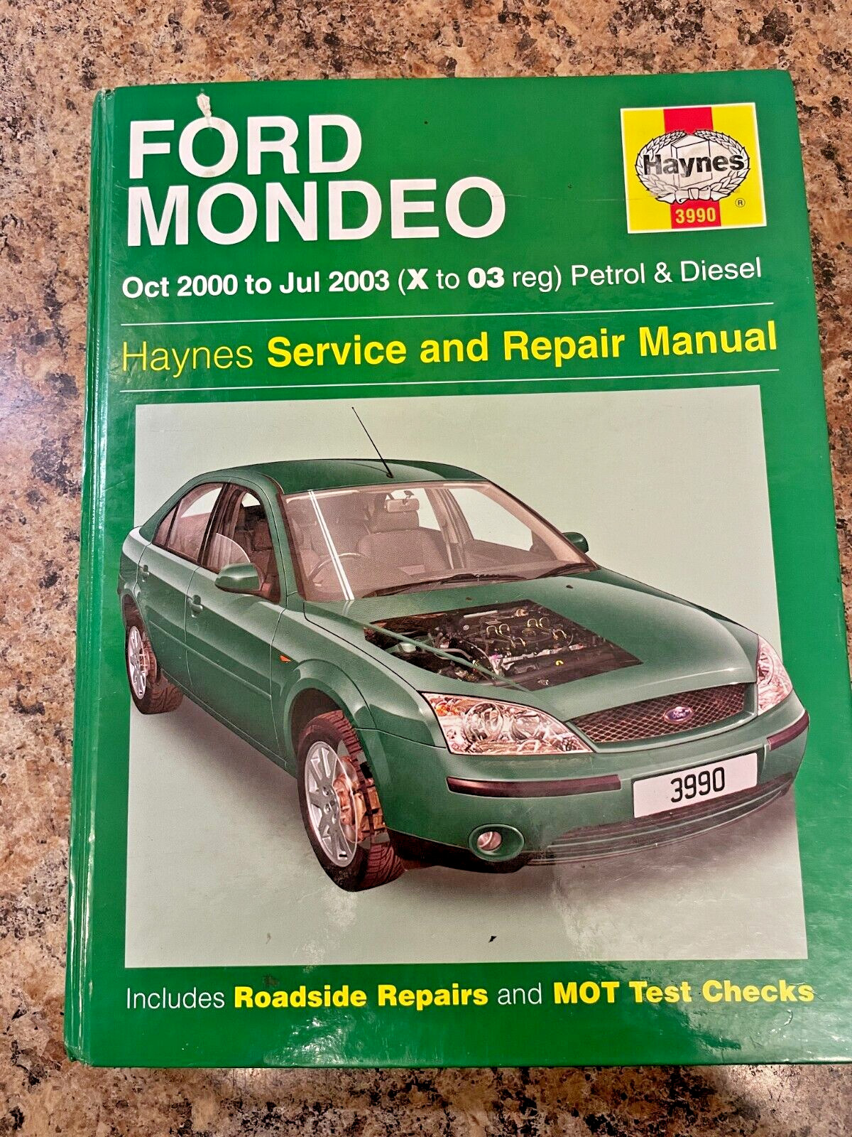 FORD MONDEO 2000 - 2003 HAYNES SERVICE & REPAIR MANUAL HARDBACK
