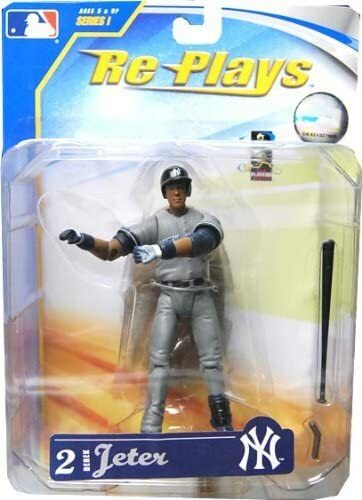 Derek Jeter New York Yankees Re Plays MLB Action Figure New 2007