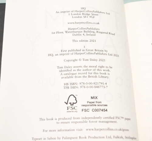 Coming Up For Air - Tom Daly - SIGNED - 1st ed / 1st imp - Superb - Picture 5 of 11