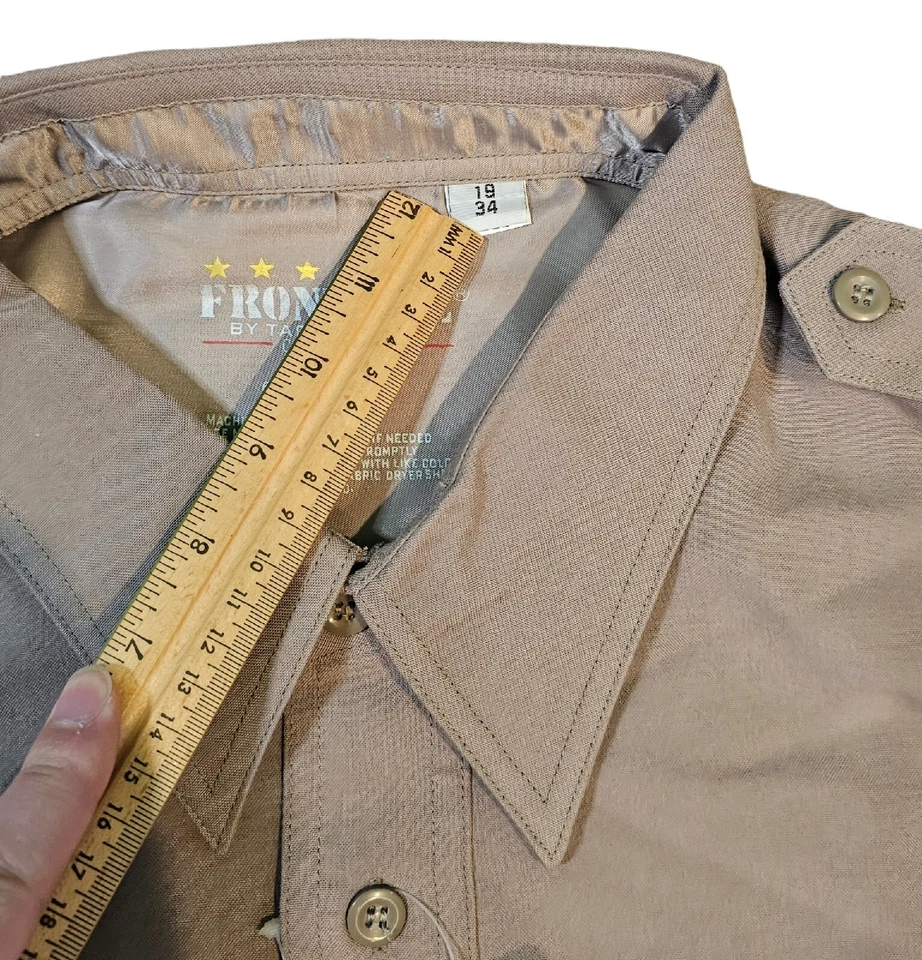 Frontline Tact Squad Call Of Duty Mens Shirt 19/34 Brown Long Sleeve NWT - Image 4 of 4