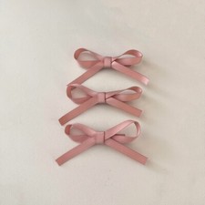 3X Lady Girls Cute Bow Hair Clips Casual Hairpins Mini Grips Hair Accessories