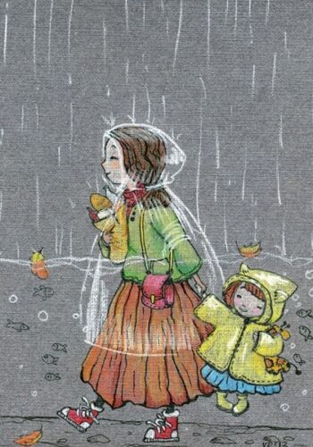 Дождливое настроение Regenstimmung Deadpool russische moderne Postkarte Postüberquerung - Bild 1 von 2